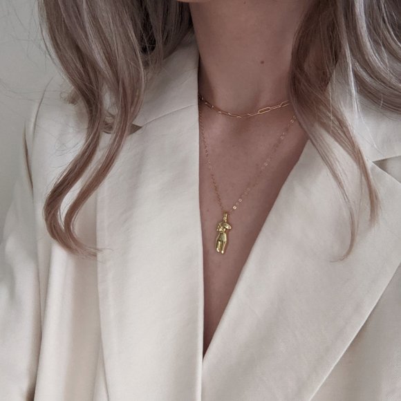 La Femme Female Figure Necklace - Picture 2 of 3